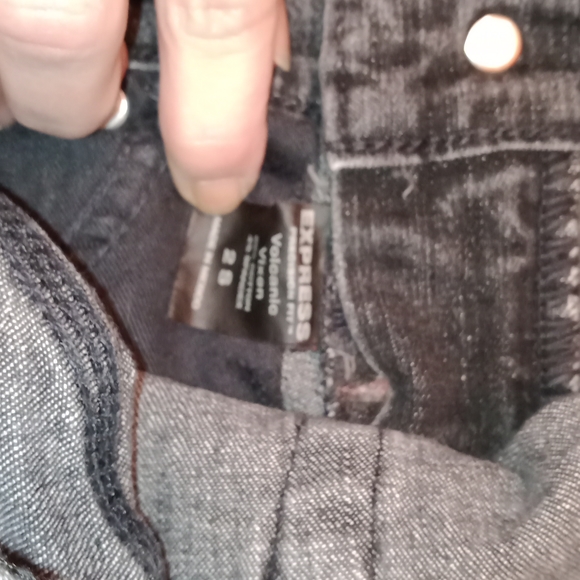 HP!! EUC Express Black Faded Boot Cut 2S Worn Jeans! - Picture 5 of 6